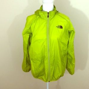 Vintage North Face lime green windbreaker medium